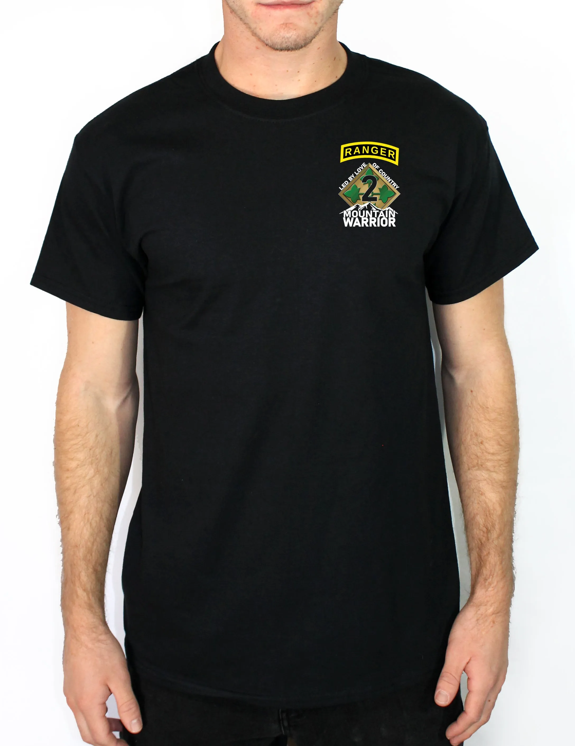 1000# Club 50-50 Blend Black Unisex PT Short Sleeve Shirt. This Is Approved for PT