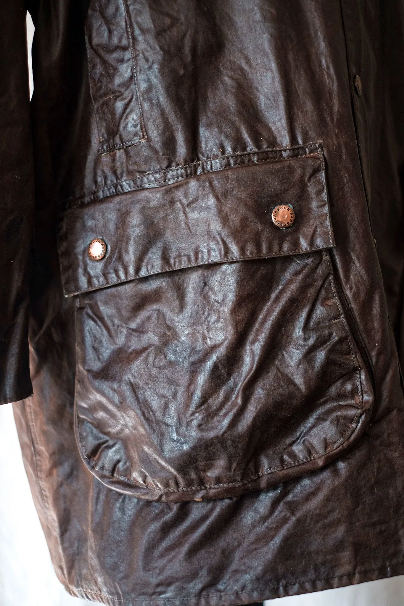 【~80's】Vintage Barbour "NORTHUMBRIA" 2 Crest