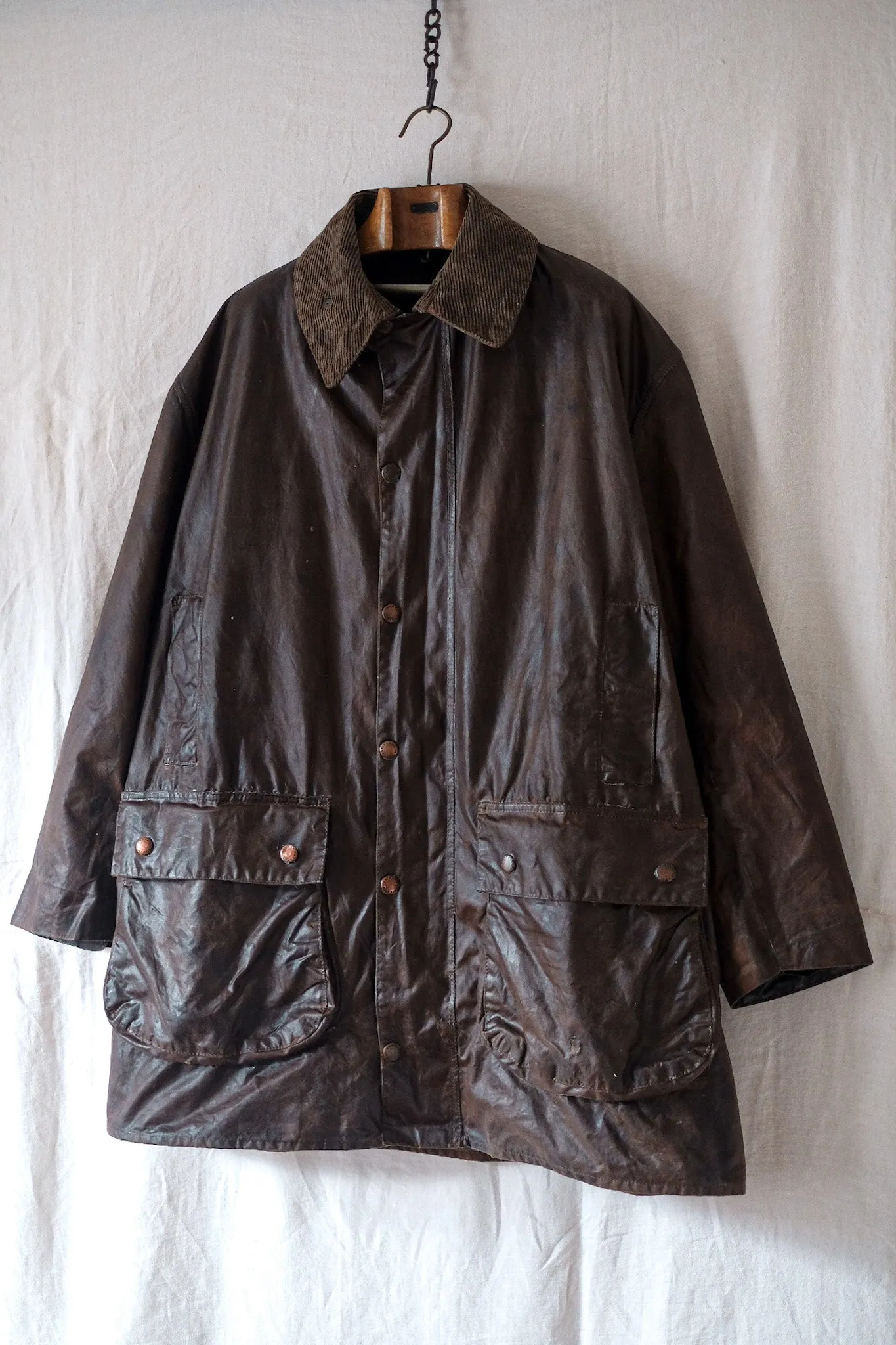 【~80's】Vintage Barbour "NORTHUMBRIA" 2 Crest