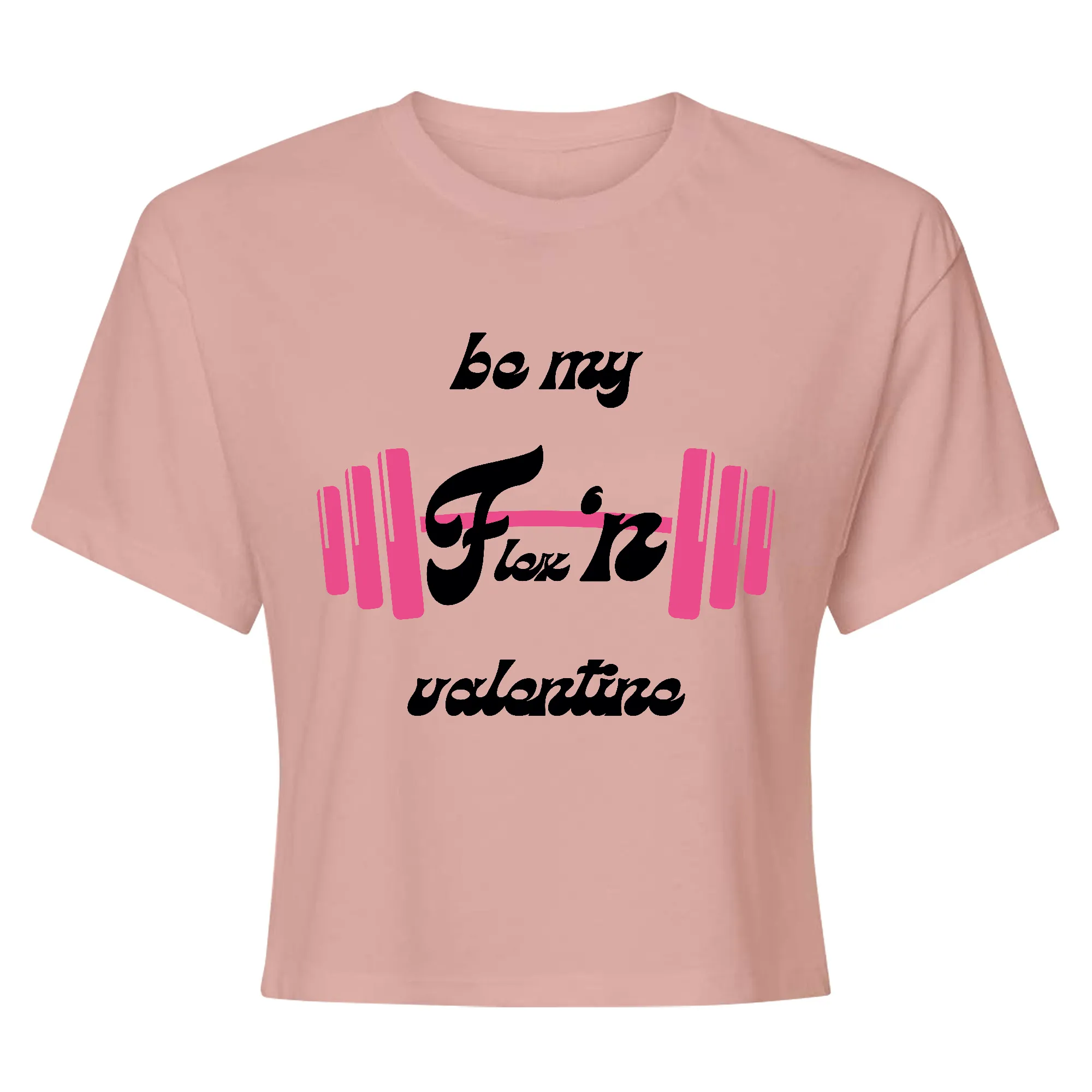 Be My Flexn Valentine Crop Top T-Shirt