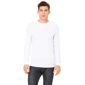 Bella   Canvas Men's White/Grey Thermal Long-Sleeve T-Shirt