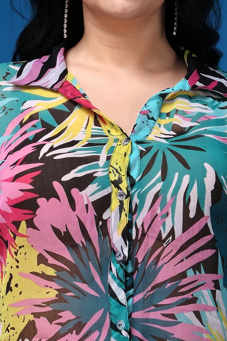 Big Leaves Printed Shirt