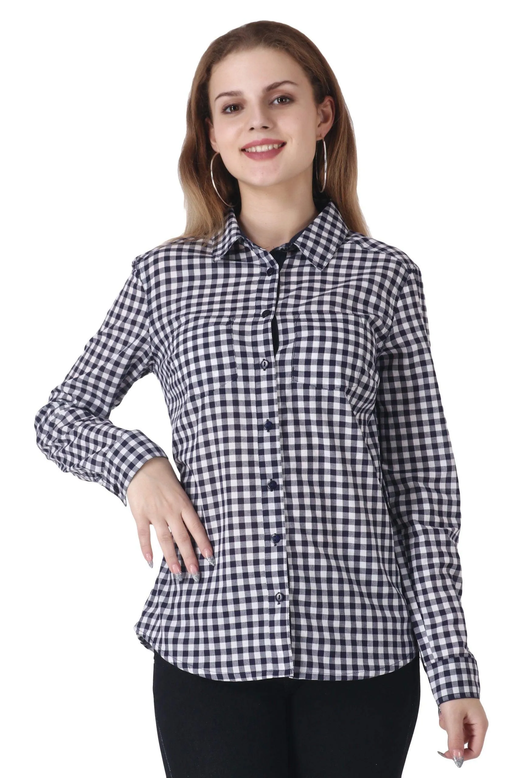 Black & White Checked Shirt