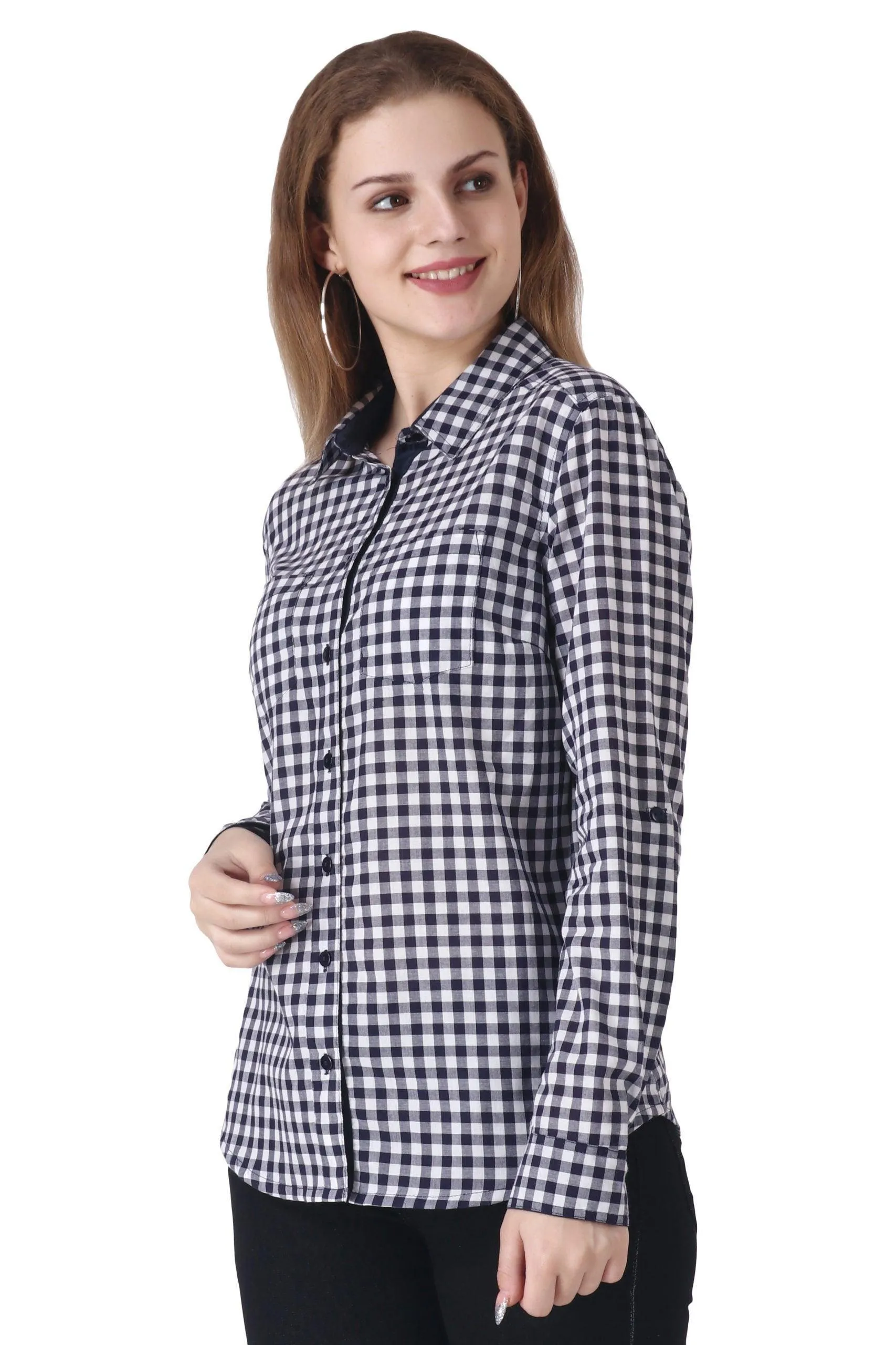 Black & White Checked Shirt