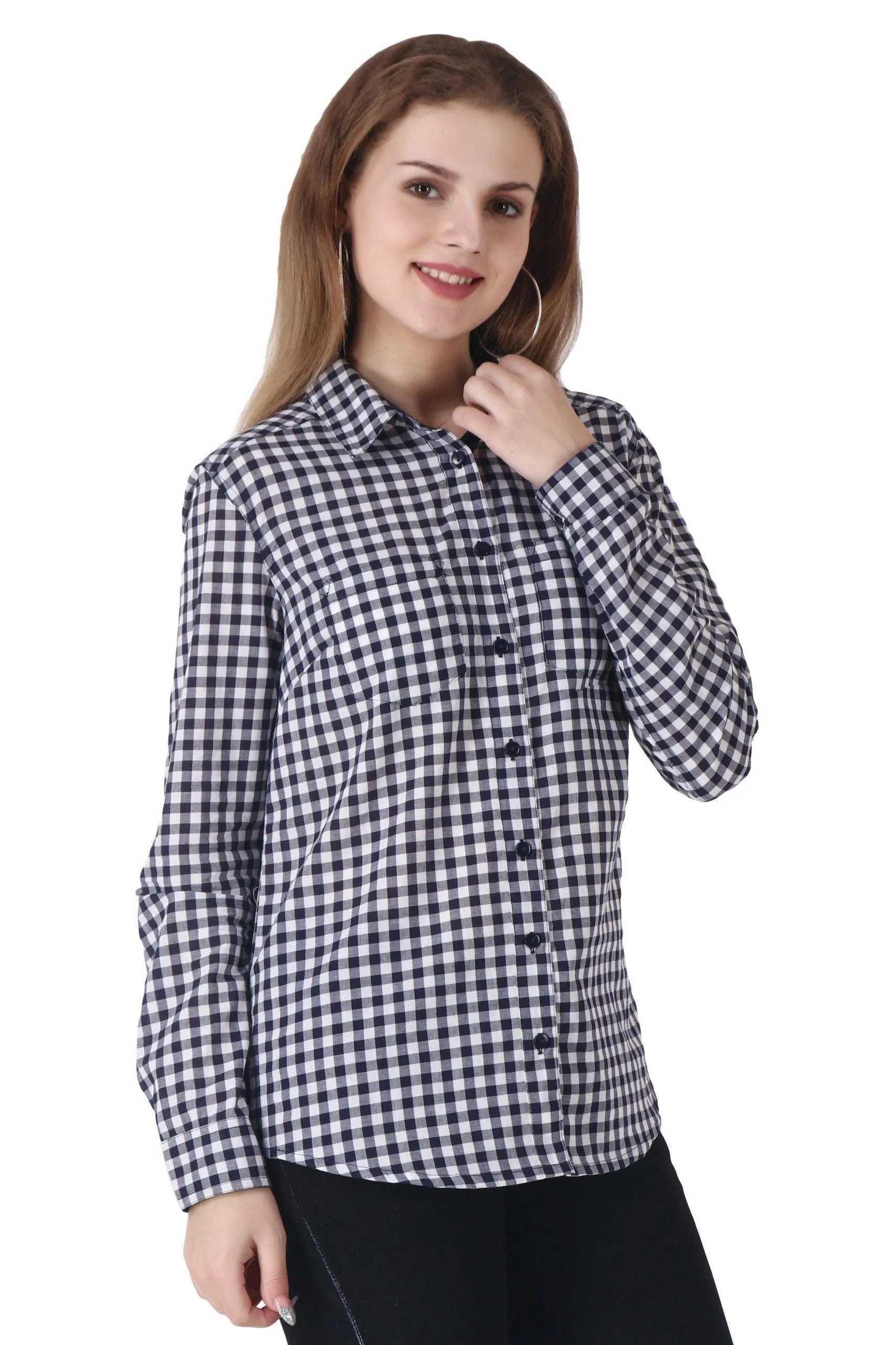 Black & White Checked Shirt