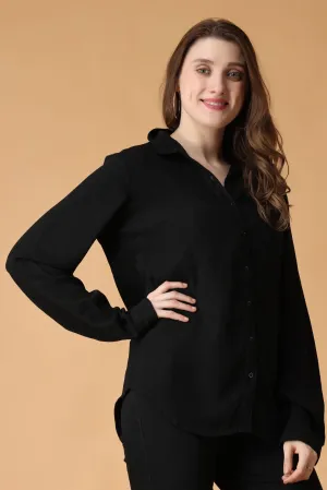 Black Solid Shirt