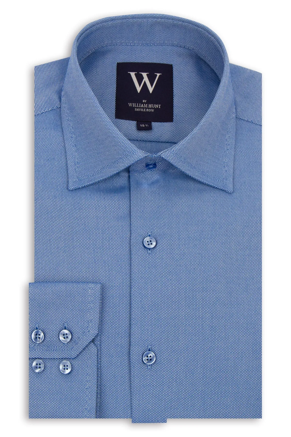 Blue Cutaway Collar Shirt