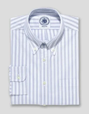 BLUE/BLUE STRIPE OXFORD DRESS SHIRT