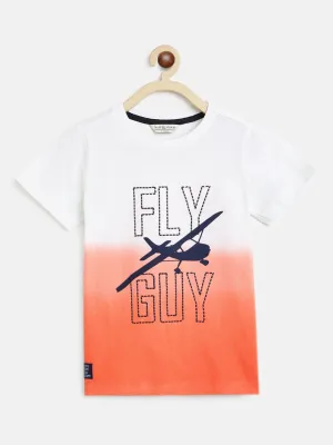 Boys Rust Printed T-Shirt