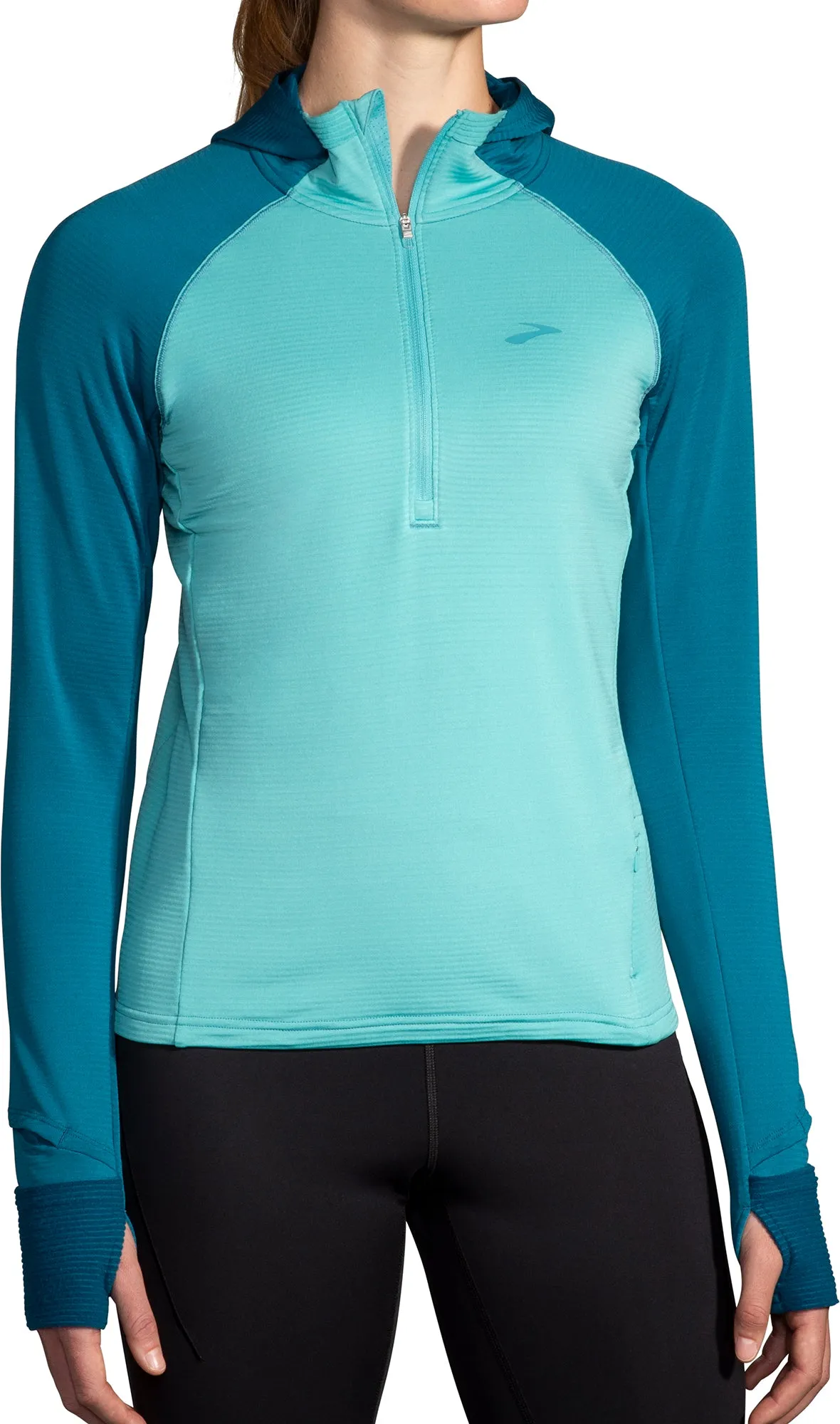 Brooks Notch Thermal 2.0 Womens Running Hoody - Blue