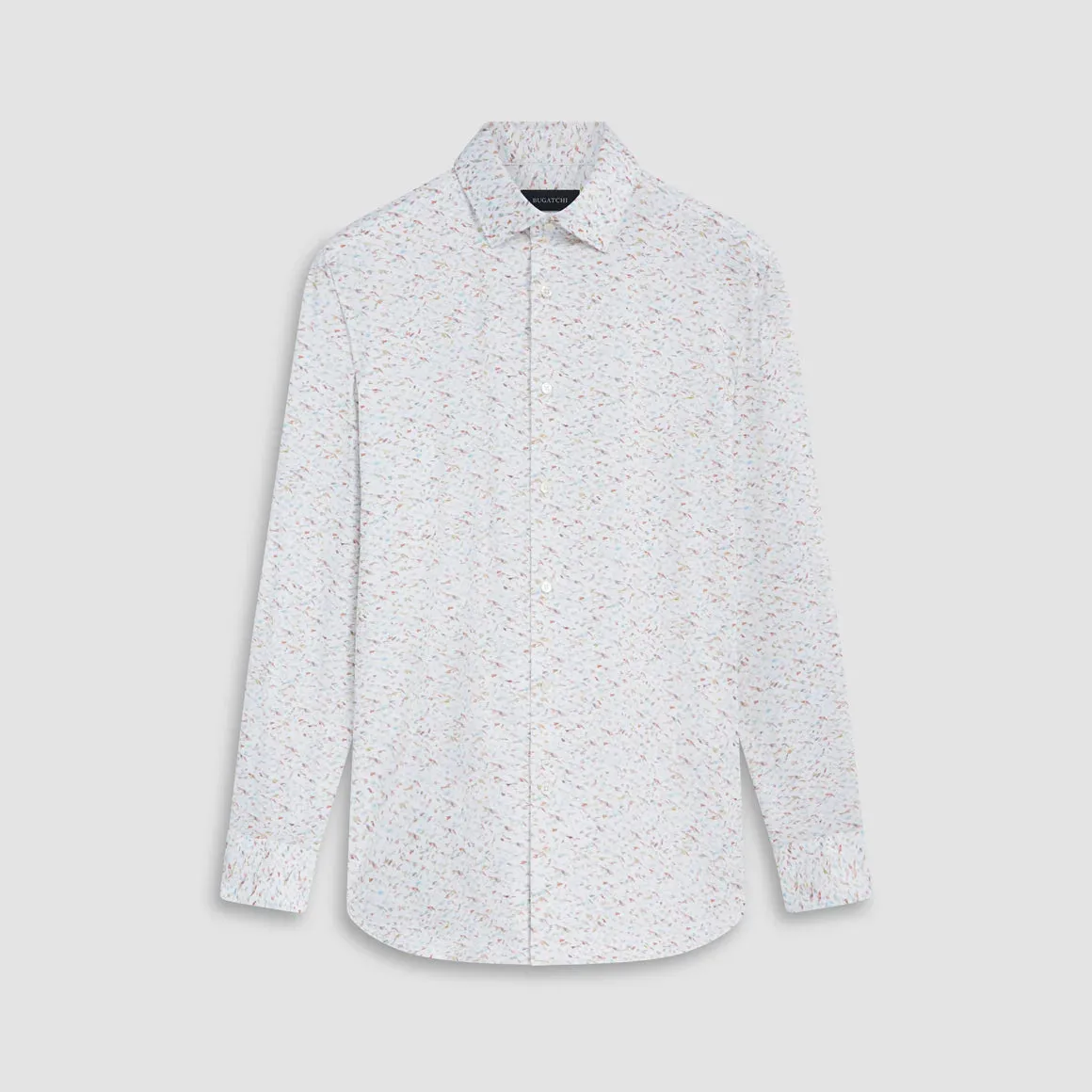 Bugatchi James Abstract Print OoohCotton Shirt