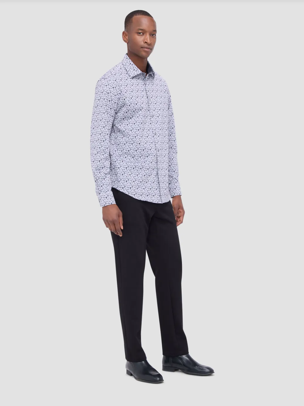 Bugatchi OoohCotton® Jimmy Long Sleeve Shirt