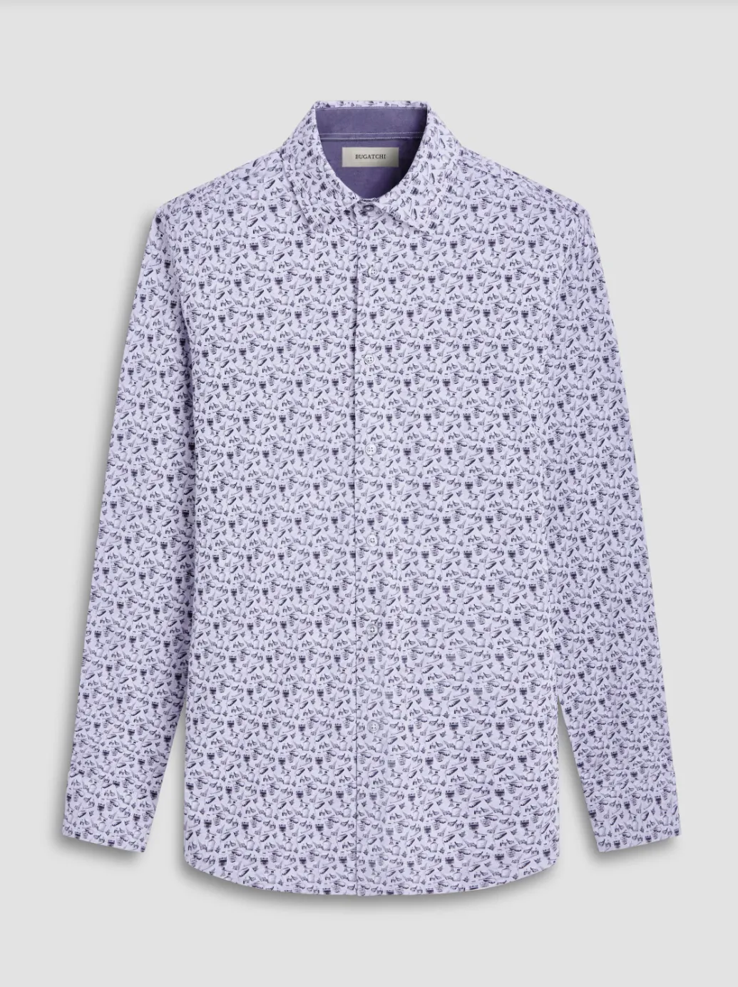 Bugatchi OoohCotton® Jimmy Long Sleeve Shirt