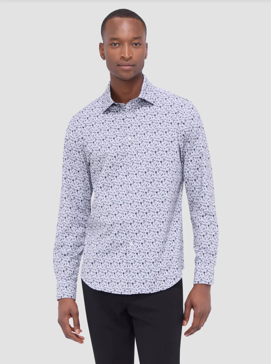 Bugatchi OoohCotton® Jimmy Long Sleeve Shirt