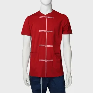 Chinese Buttons T-shirt, Red