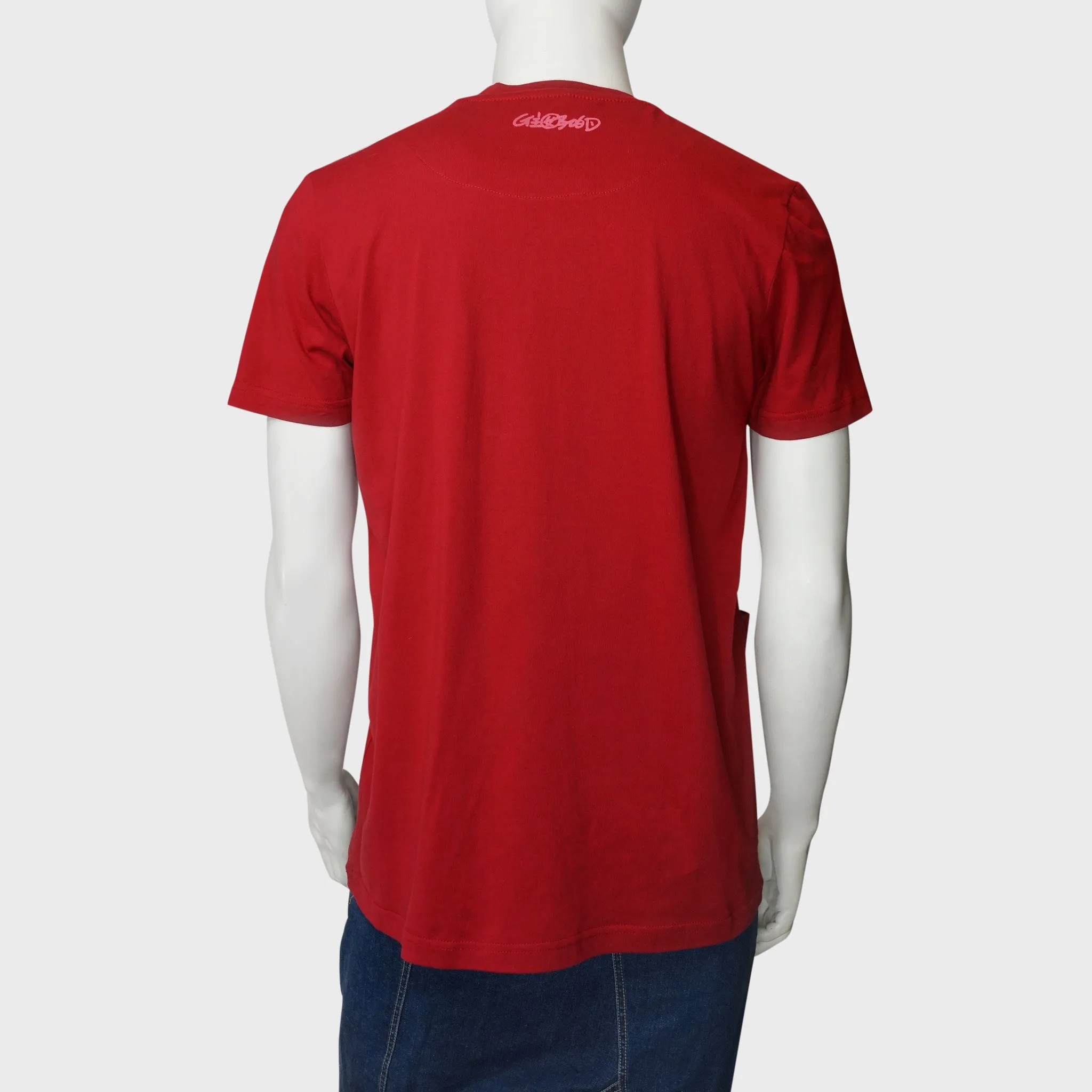 Chinese Buttons T-shirt, Red