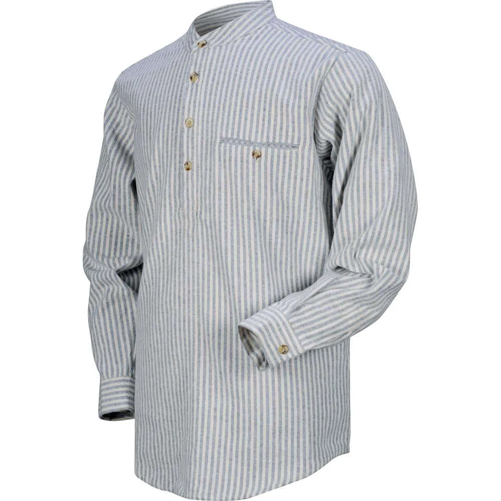 Classic Button Front Grandfather Shirt