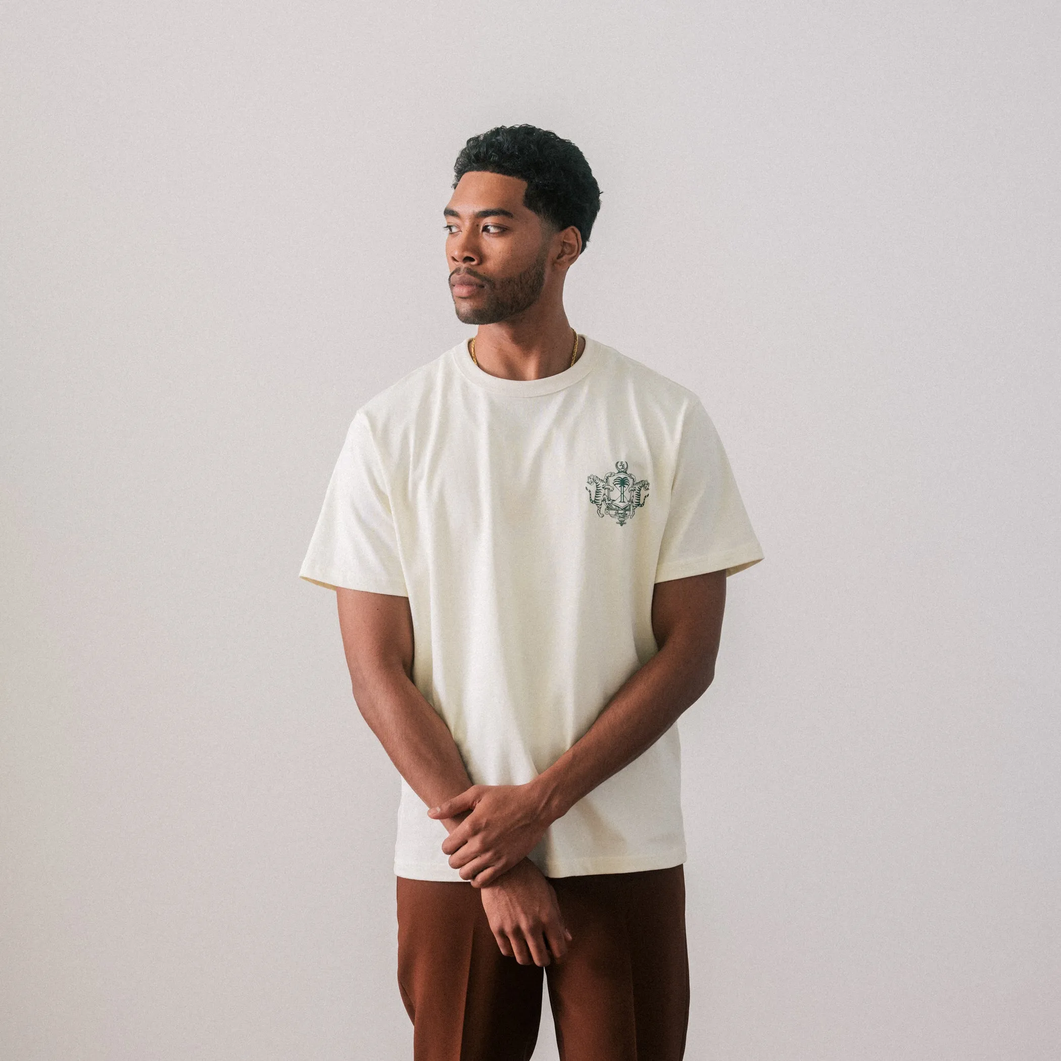 Classic Crest T-Shirt - Cream