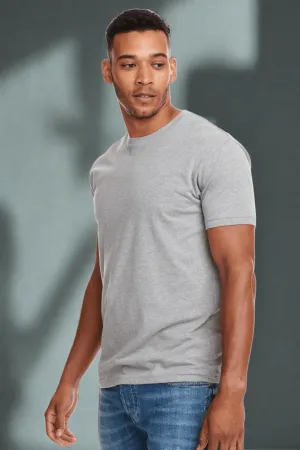 Cotton Short Sleeve T-Shirt (Stretchable) heather grey