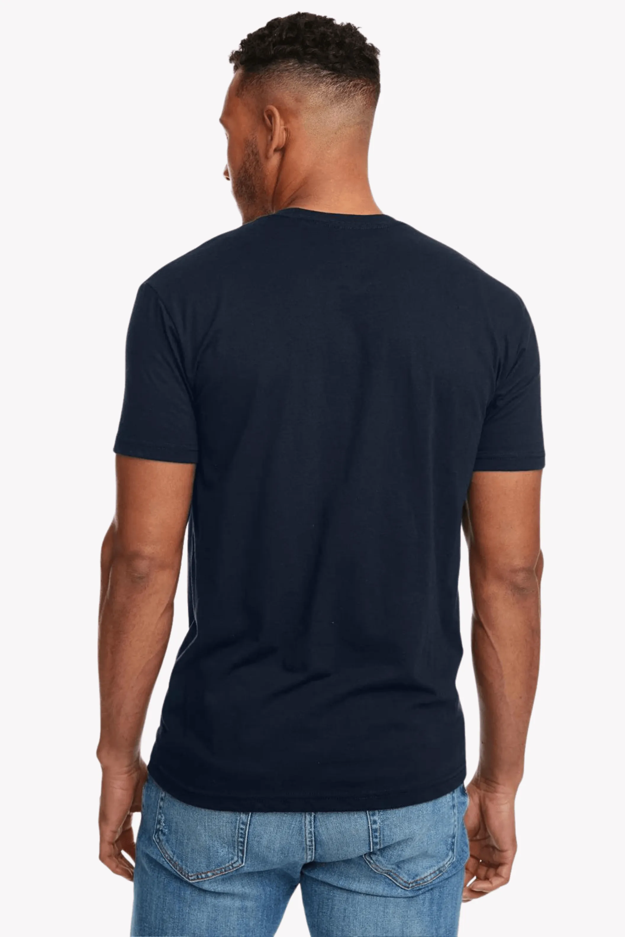 Cotton Short Sleeve T-Shirt (Stretchable) Midnight Navy