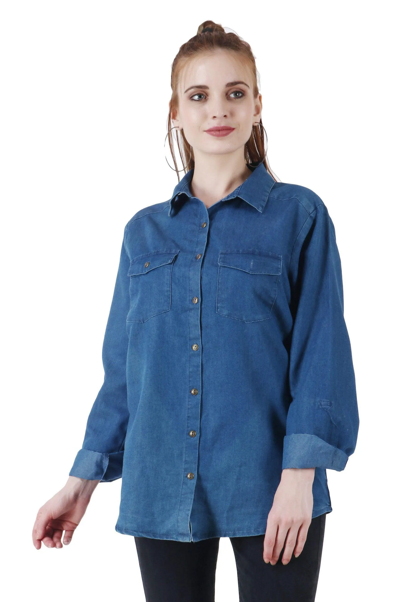 Denim Long Shirt