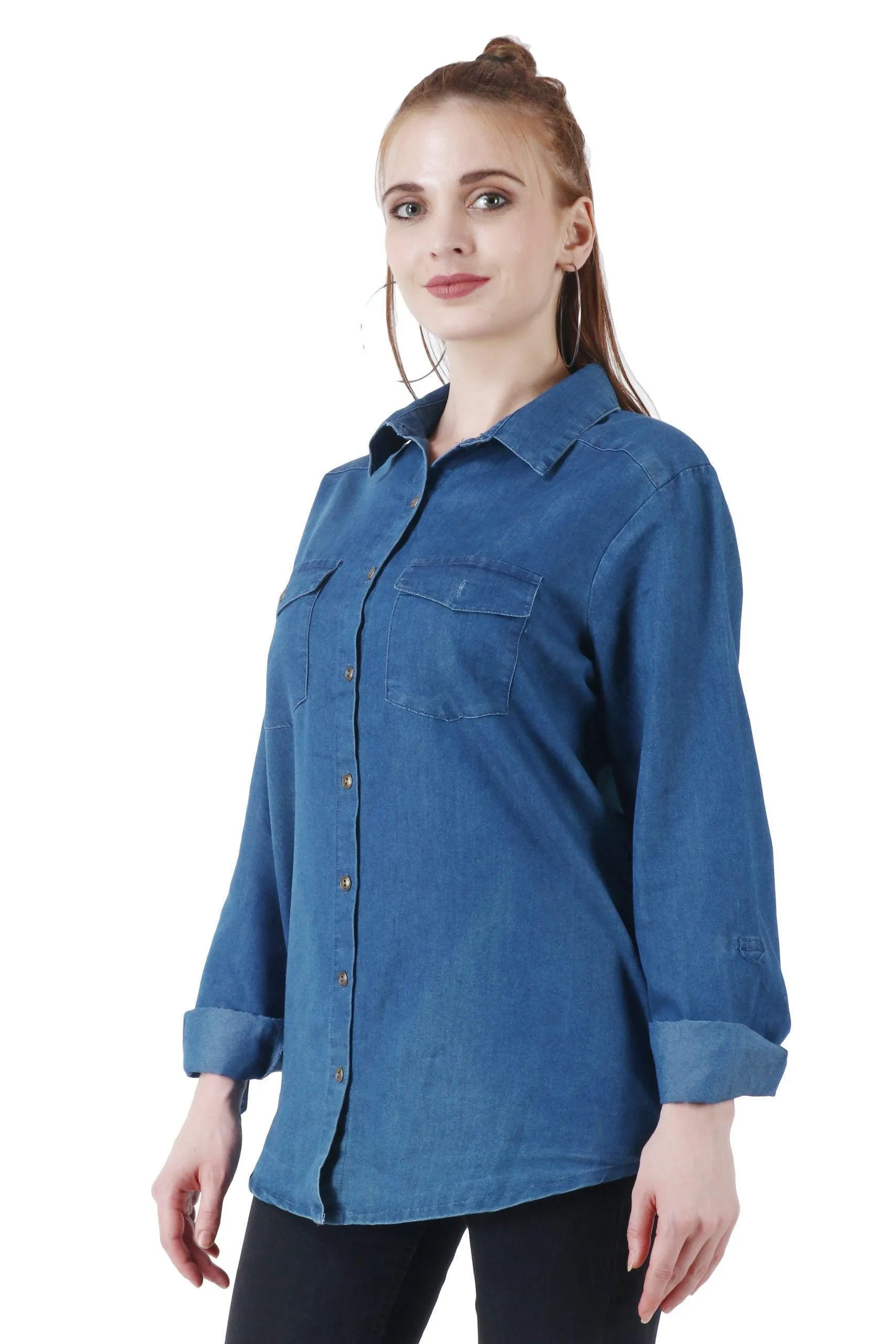 Denim Long Shirt