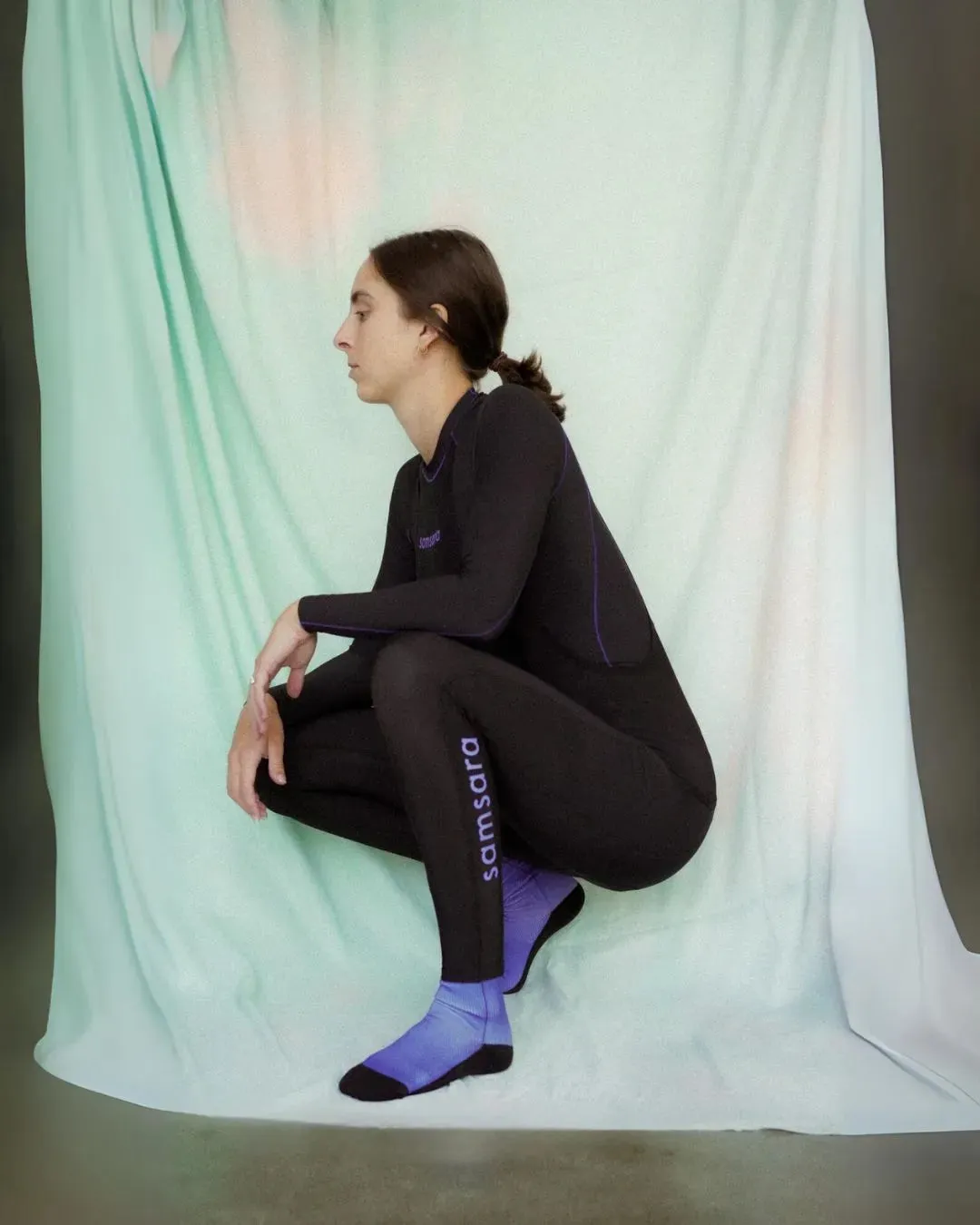 Elevated Thermal Bib Tights - Black/Iris