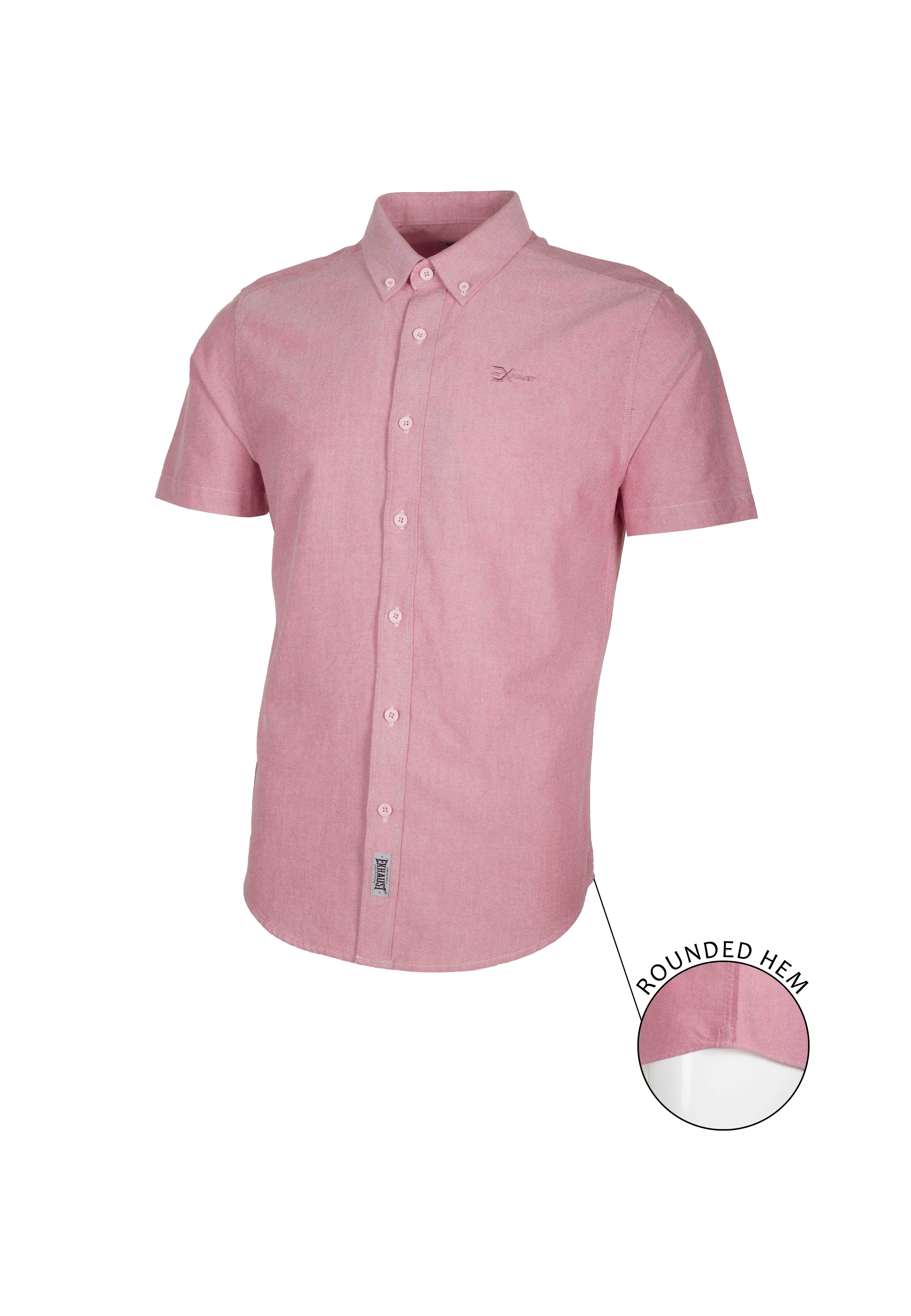 EXHAUST 100% Cotton Short Sleeve Shirt [Slim Fit] (SET A) 1314