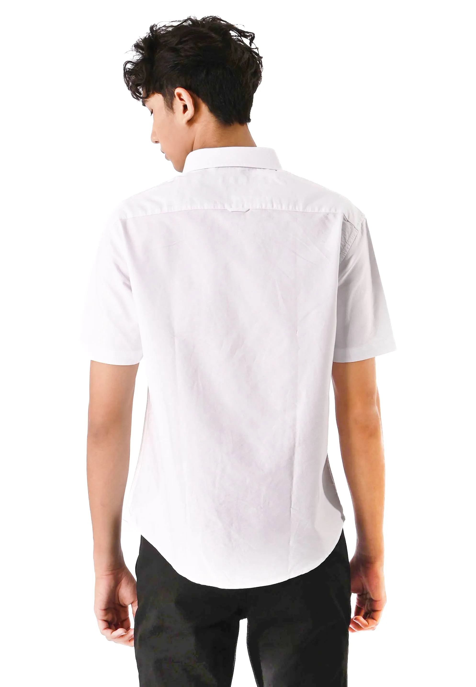 EXHAUST 100% Cotton Short Sleeve Shirt [Slim Fit] (SET A) 1314