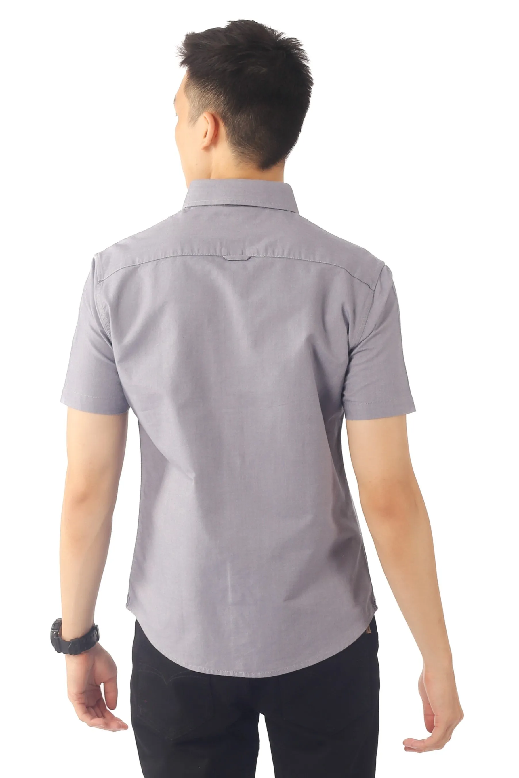 EXHAUST 100% Cotton Short Sleeve Shirt [Slim Fit] (SET B) 1314