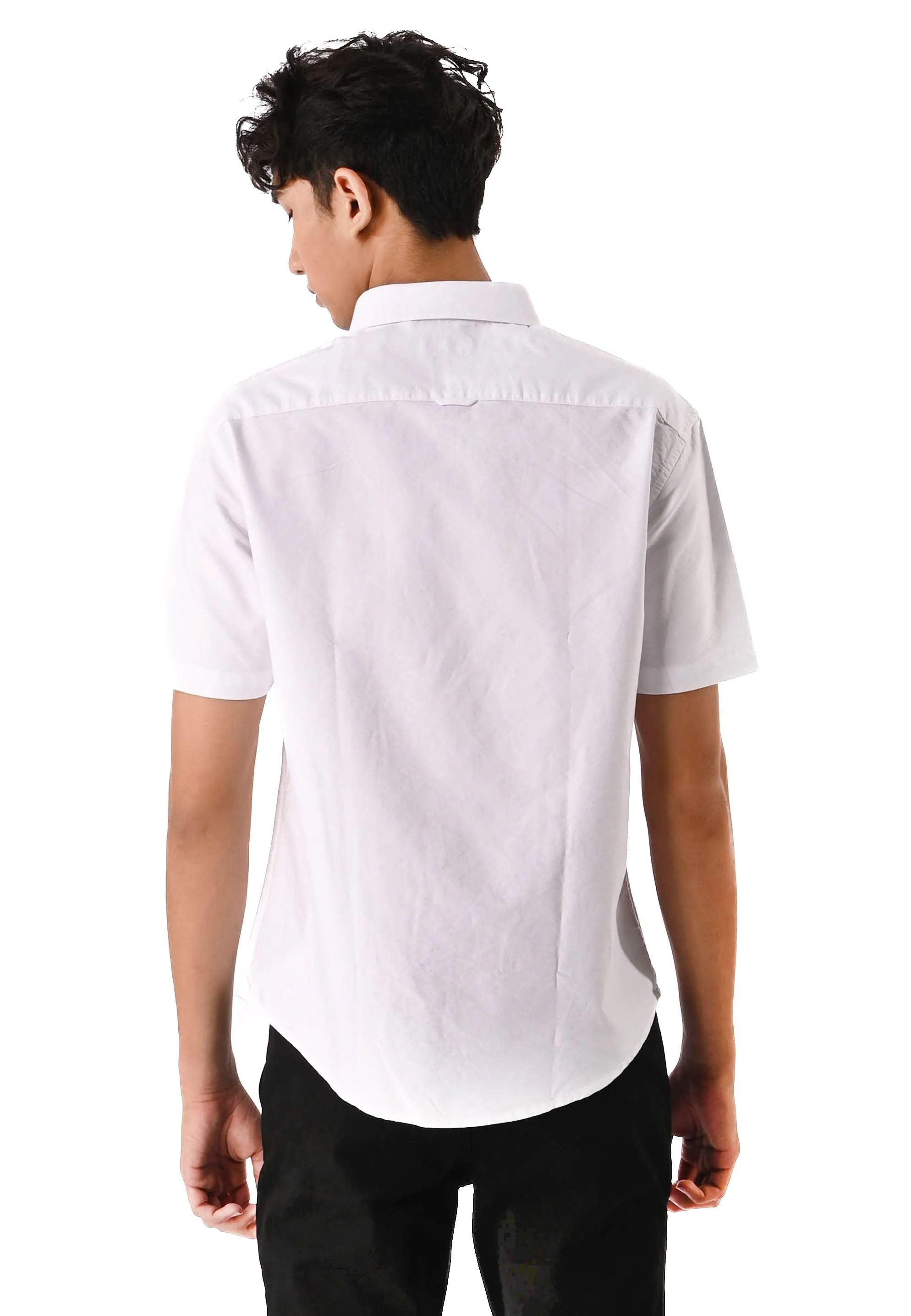 EXHAUST 100% Cotton Short Sleeve Shirt [Slim Fit] (SET B) 1314