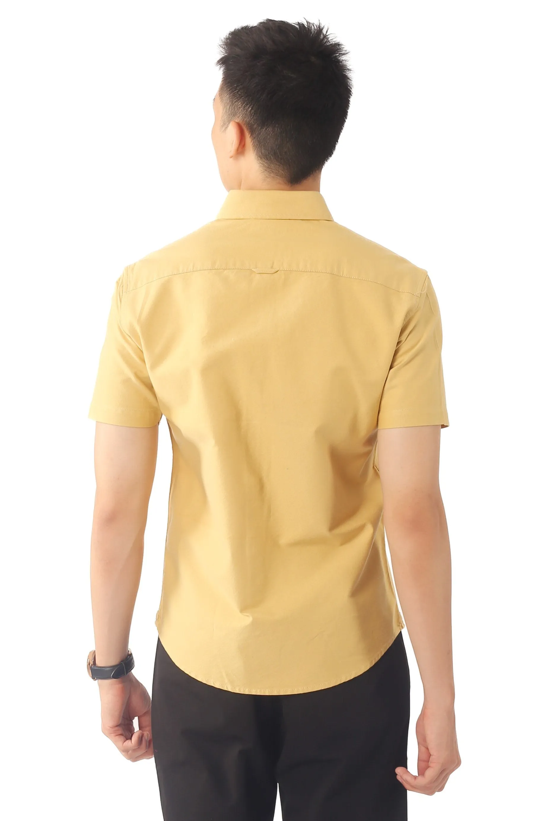 EXHAUST 100% Cotton Short Sleeve Shirt [Slim Fit] (SET B) 1314