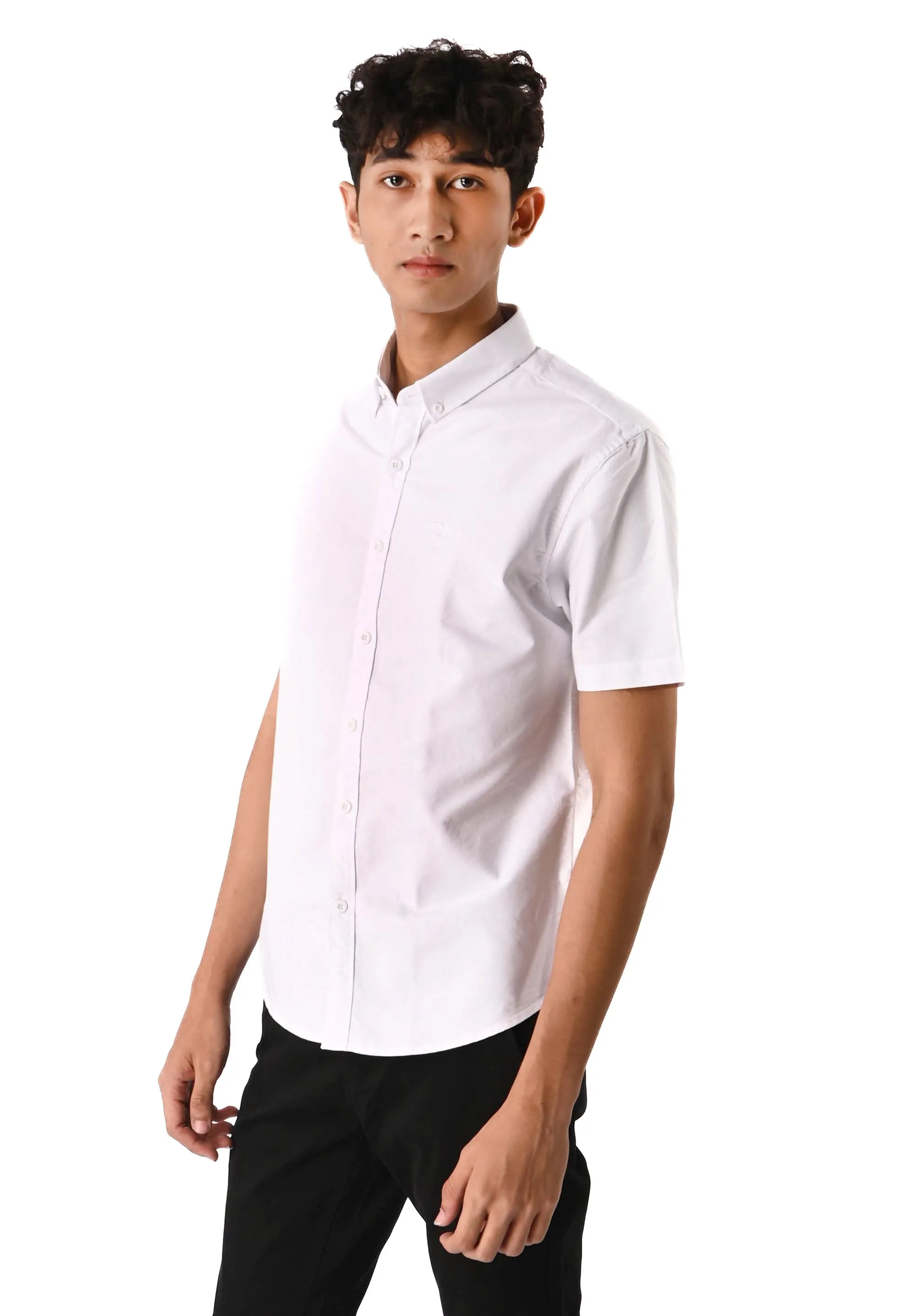 EXHAUST 100% Cotton Short Sleeve Shirt [Slim Fit] (SET B) 1314