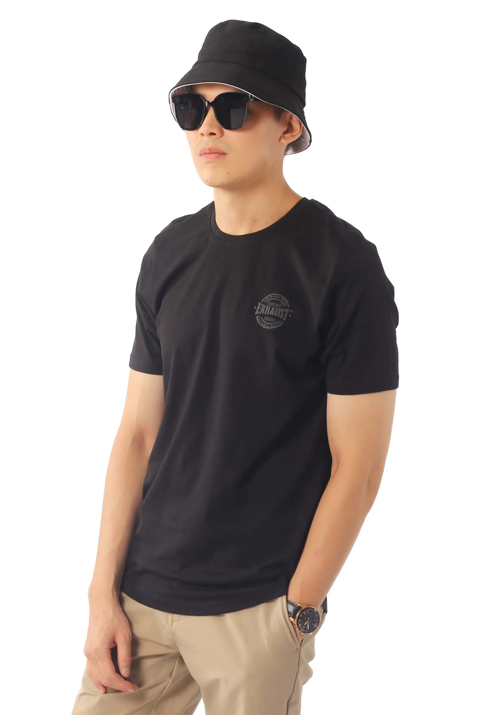 EXHAUST ROUND NECK T SHIRT [FREE CUT] 1612