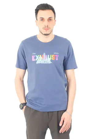 EXHAUST ROUND NECK T SHIRT [FREE CUT] 1647