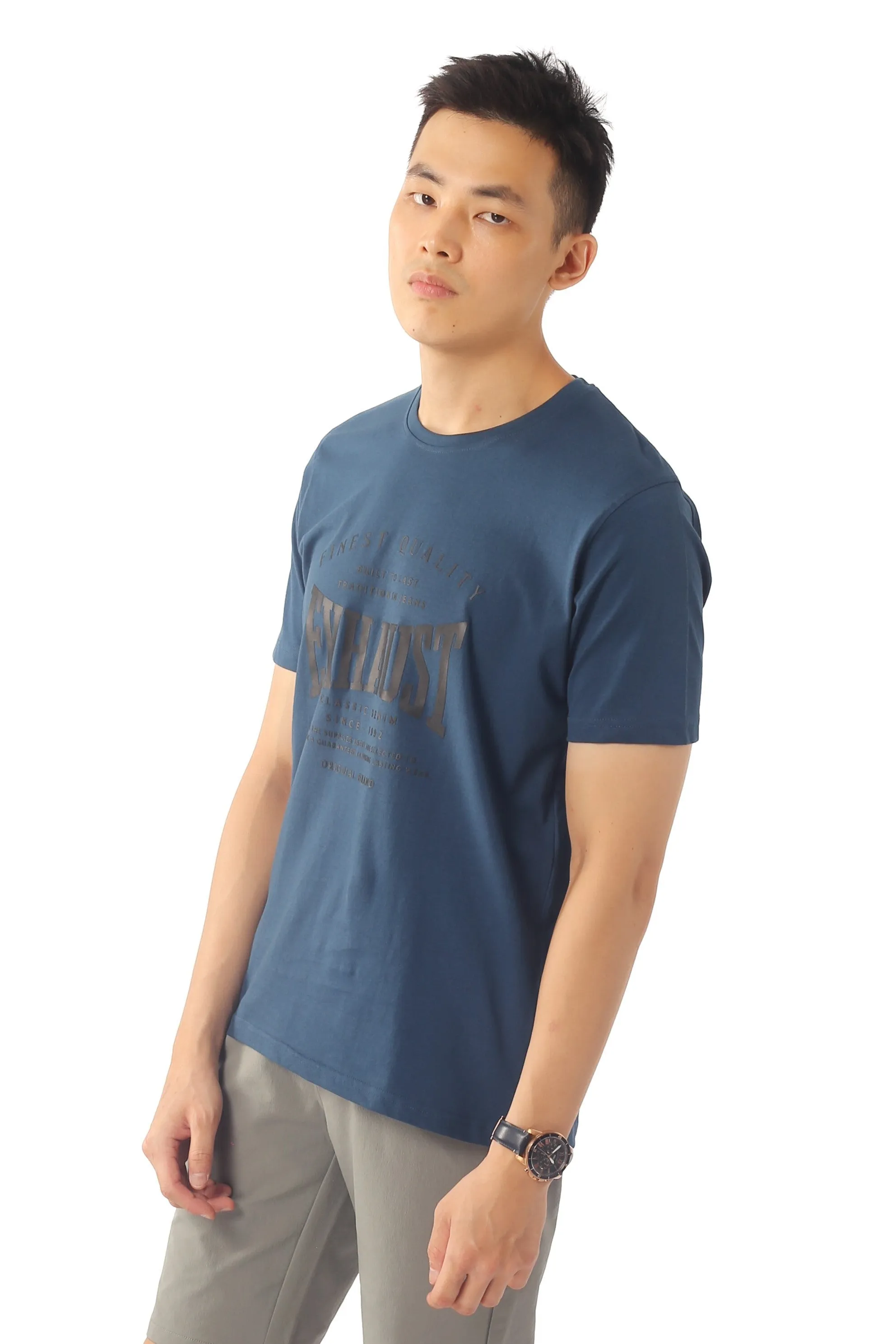 EXHAUST ROUND NECK T SHIRT [FREE CUT] 1650