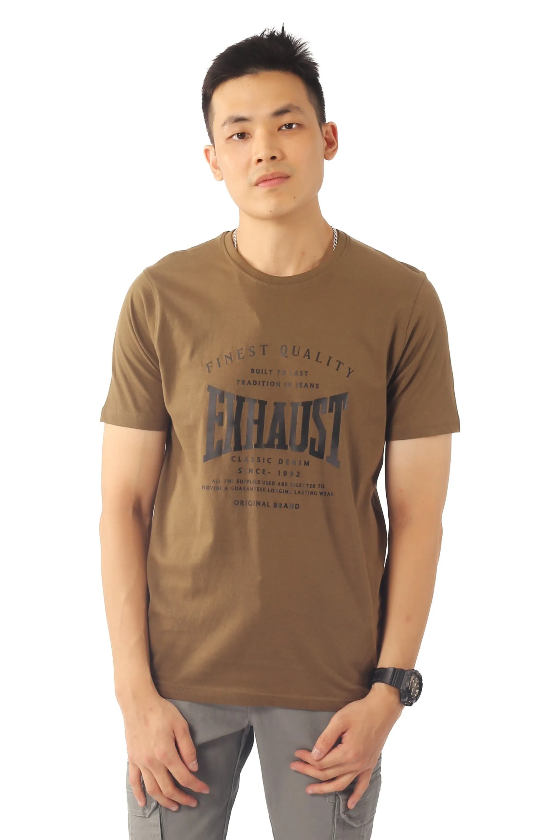 EXHAUST ROUND NECK T SHIRT [FREE CUT] 1650