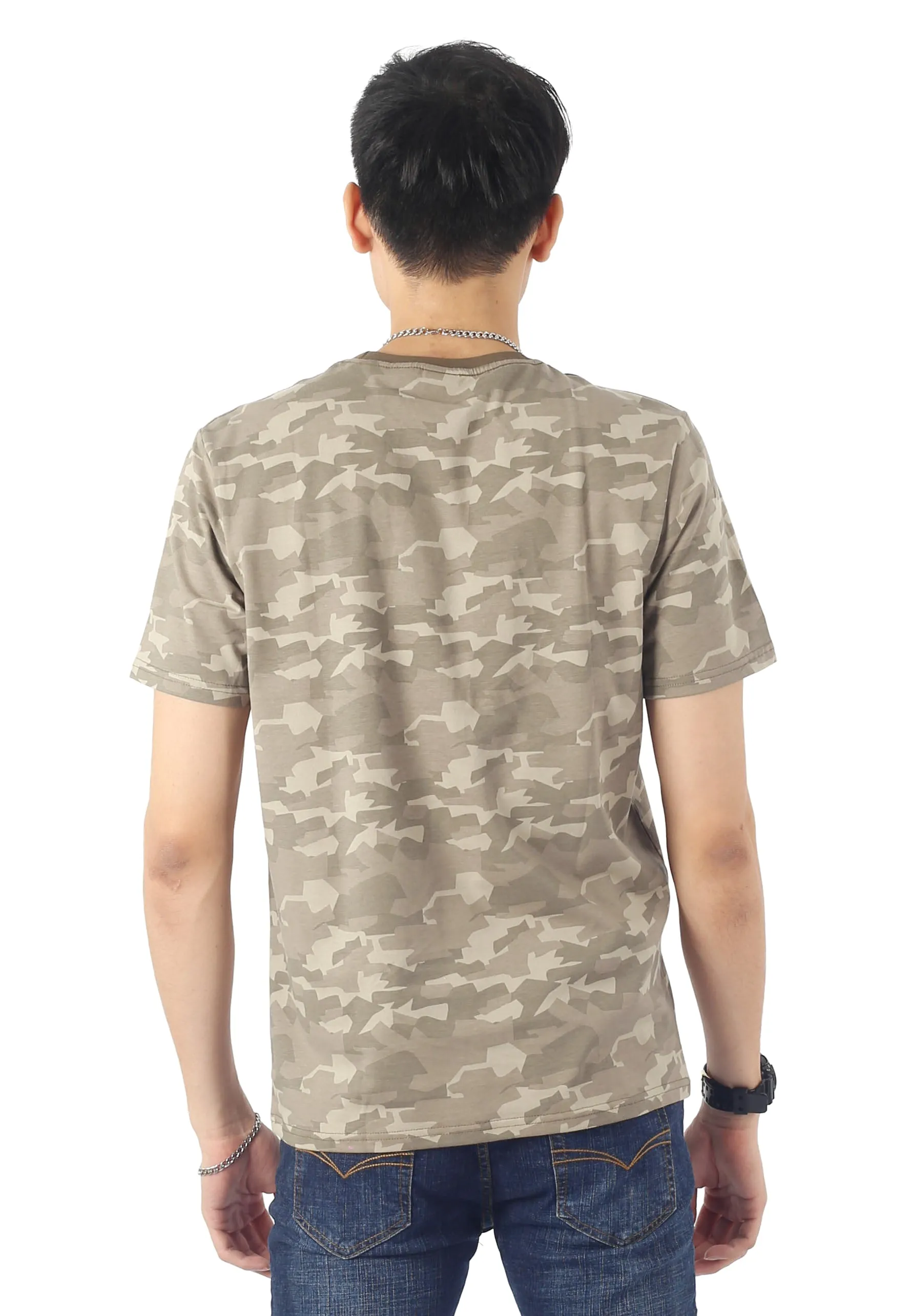 EXHAUST ROUND NECK T SHIRT [FREE CUT] 1711