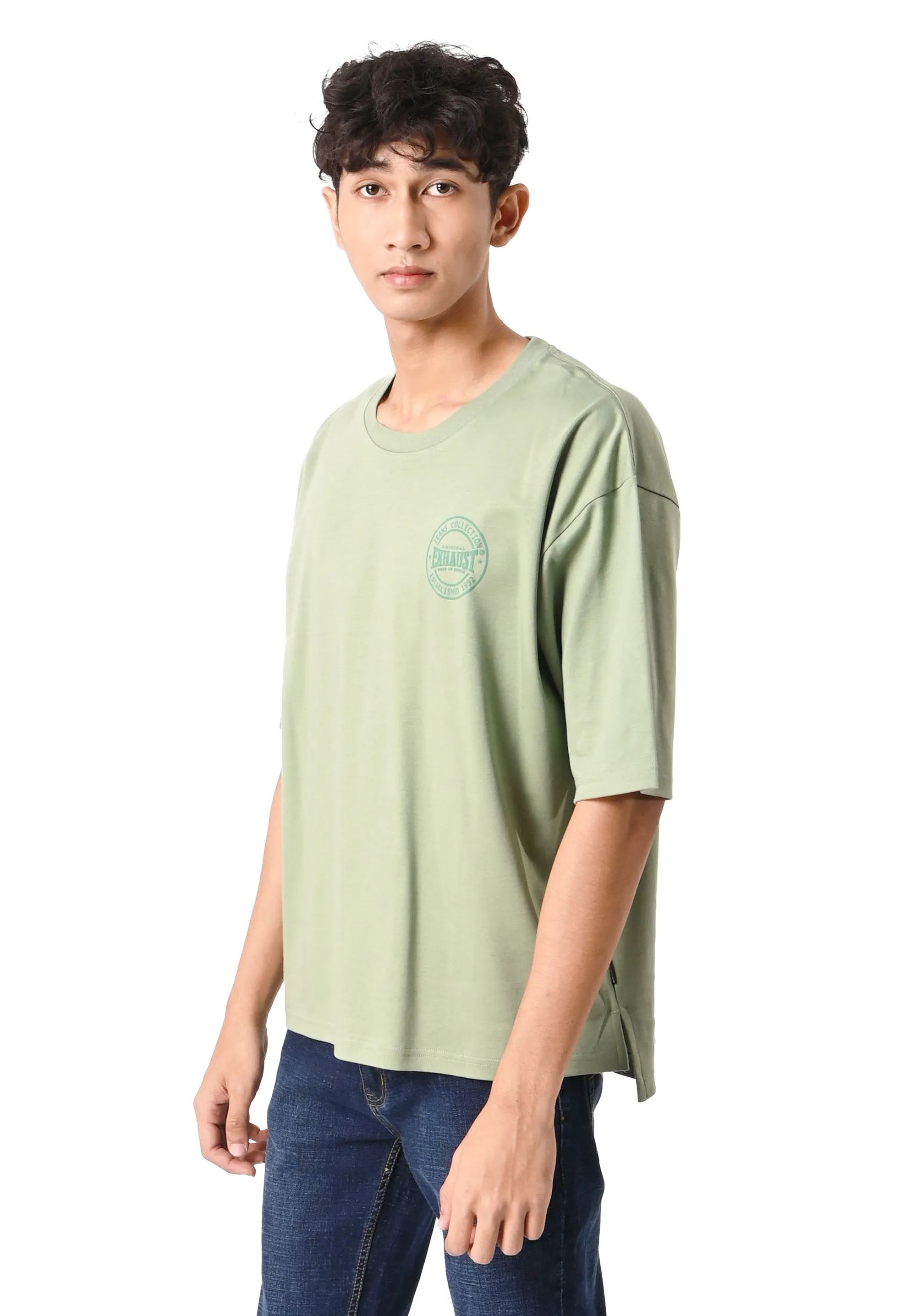 EXHAUST ROUND NECK T SHIRT [OVERSIZE] 1309