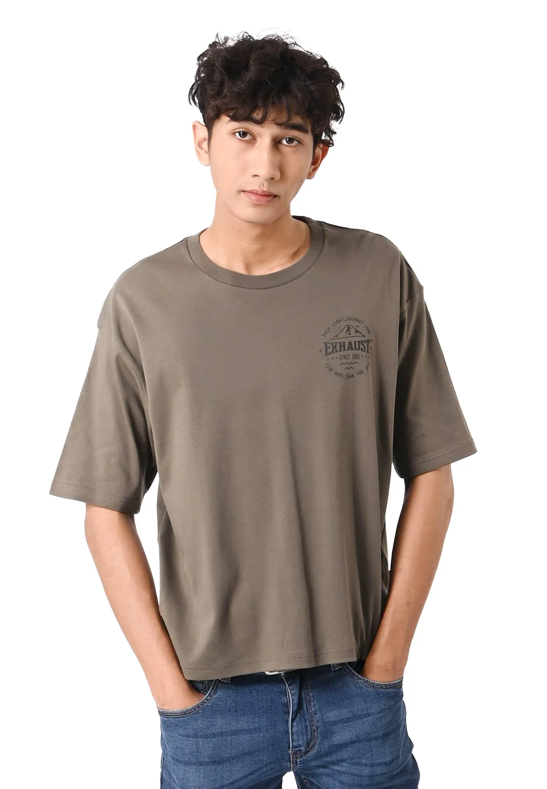 EXHAUST ROUND NECK T SHIRT [OVERSIZE] 1312