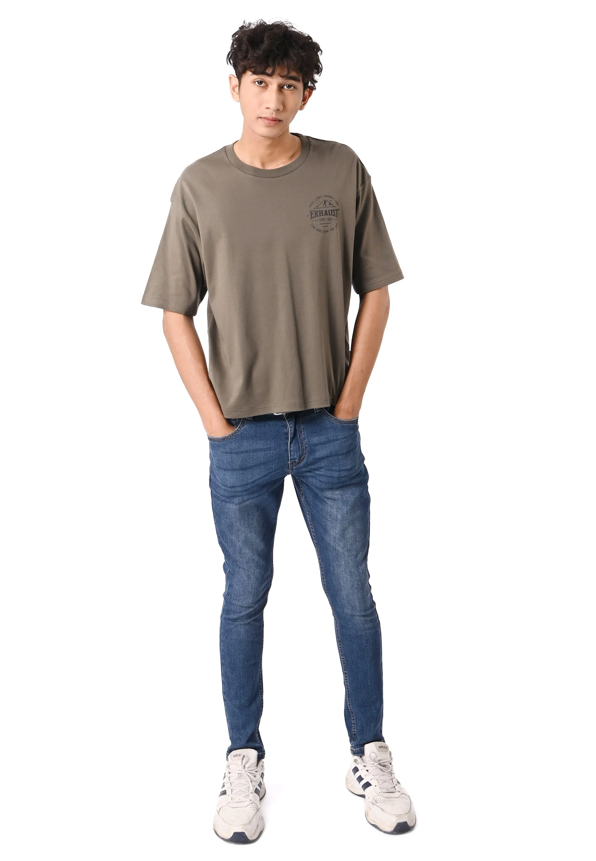 EXHAUST ROUND NECK T SHIRT [OVERSIZE] 1312