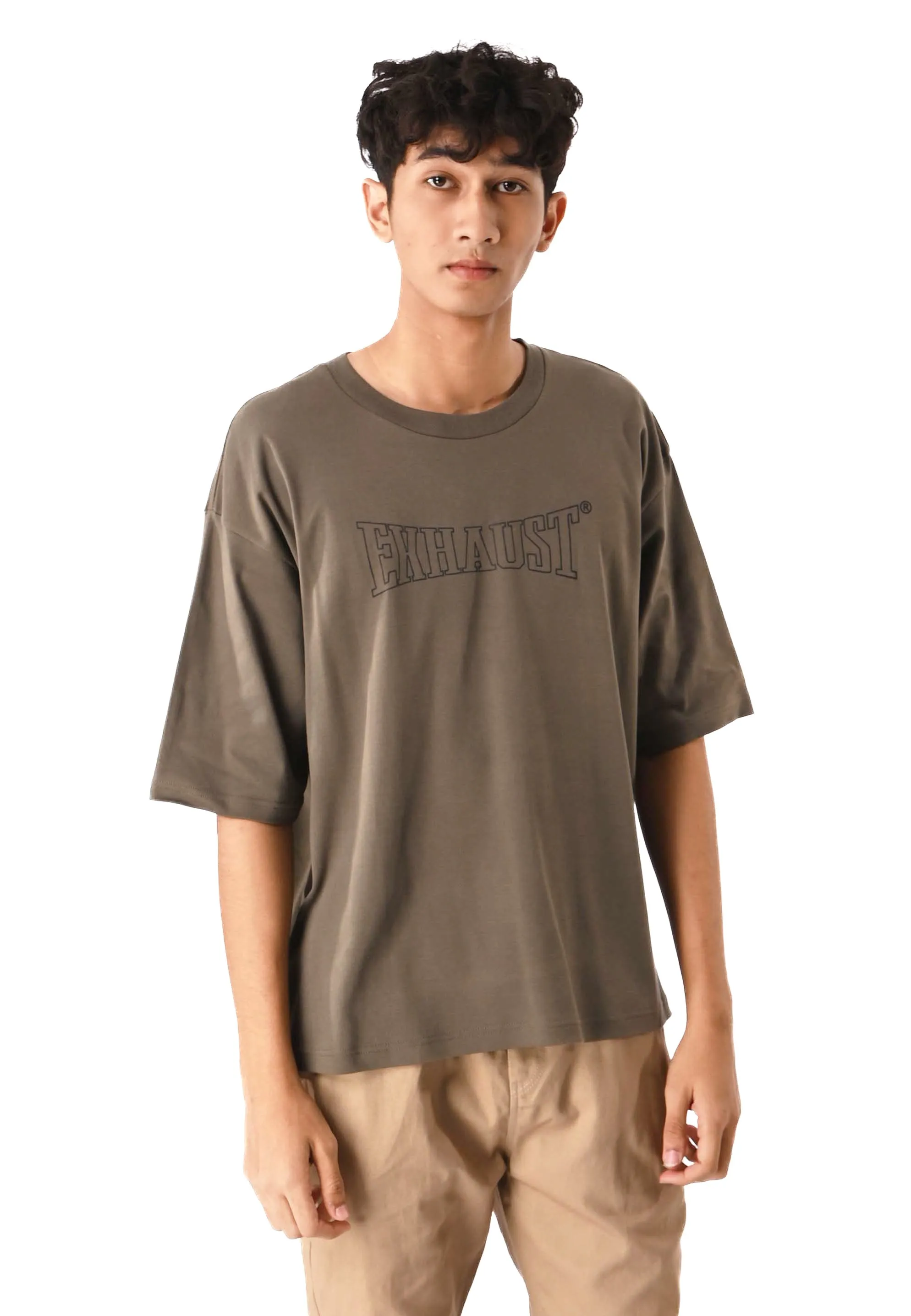 EXHAUST ROUND NECK T SHIRT [OVERSIZE] 1313