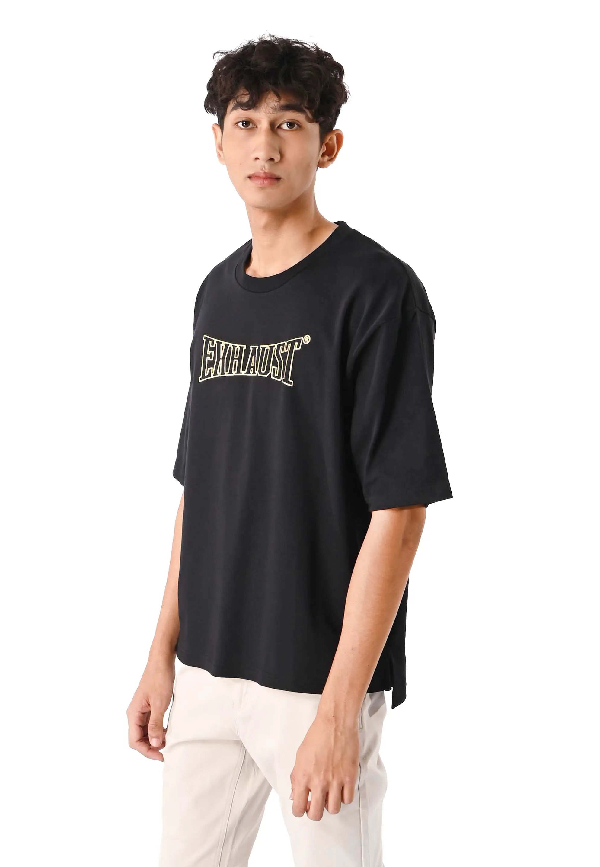 EXHAUST ROUND NECK T SHIRT [OVERSIZE] 1313