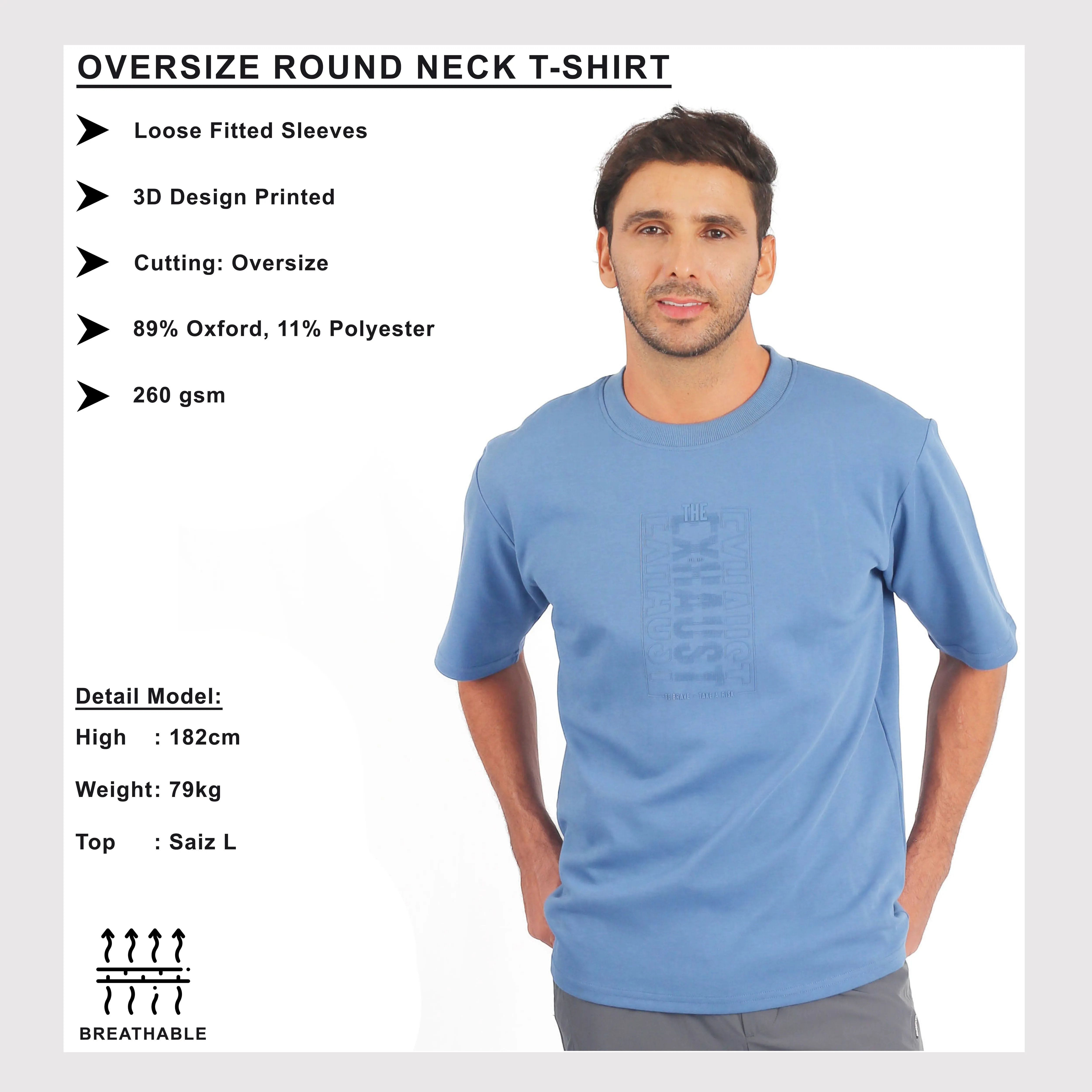 EXHAUST ROUND NECK T SHIRT [OVERSIZE] 1657