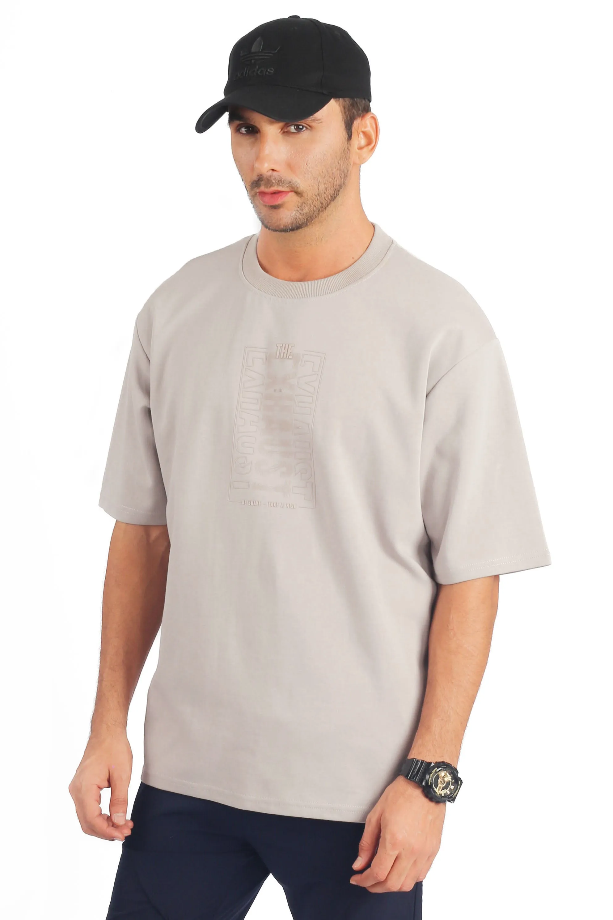 EXHAUST ROUND NECK T SHIRT [OVERSIZE] 1657