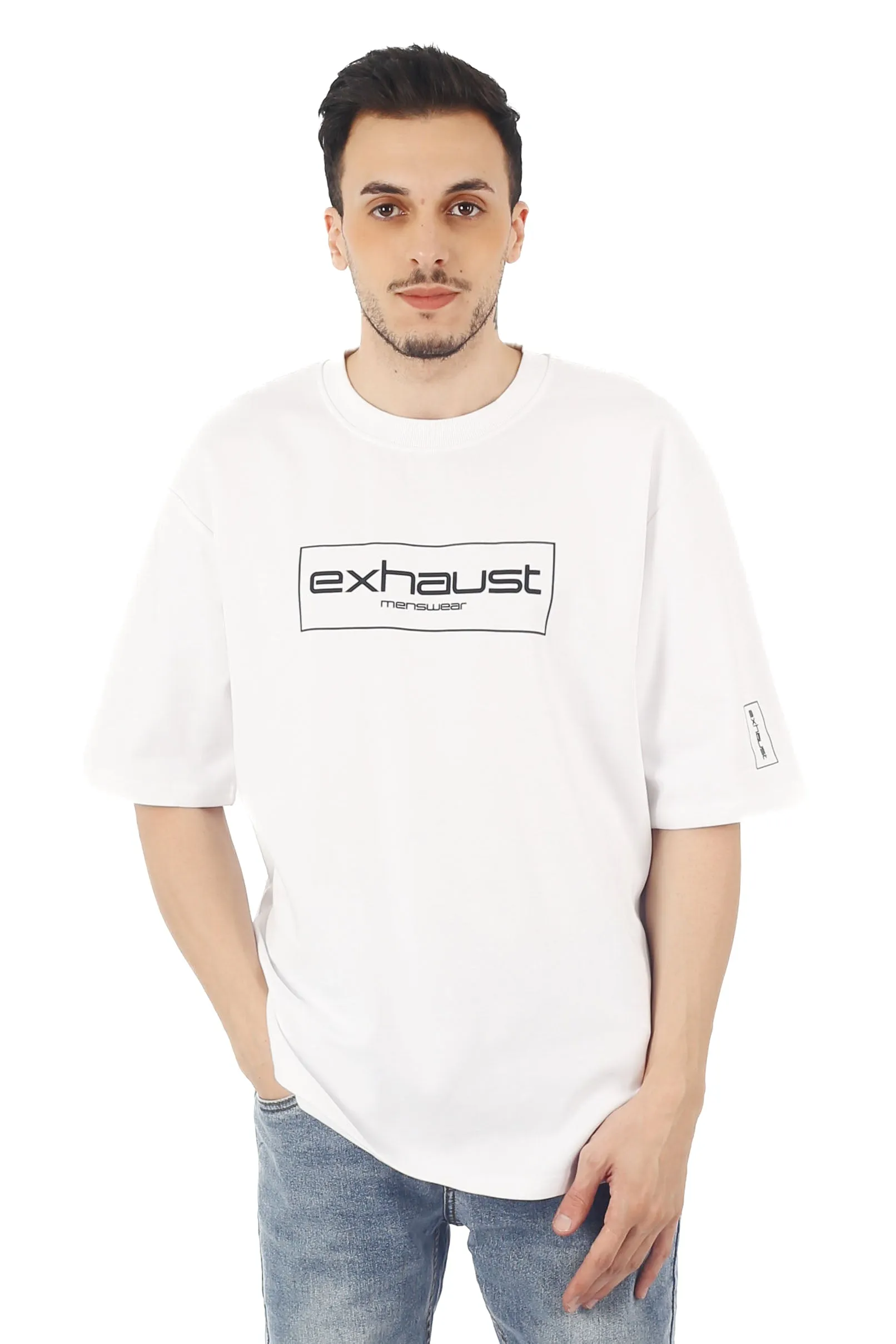 EXHAUST ROUND NECK T SHIRT [OVERSIZE] 1664