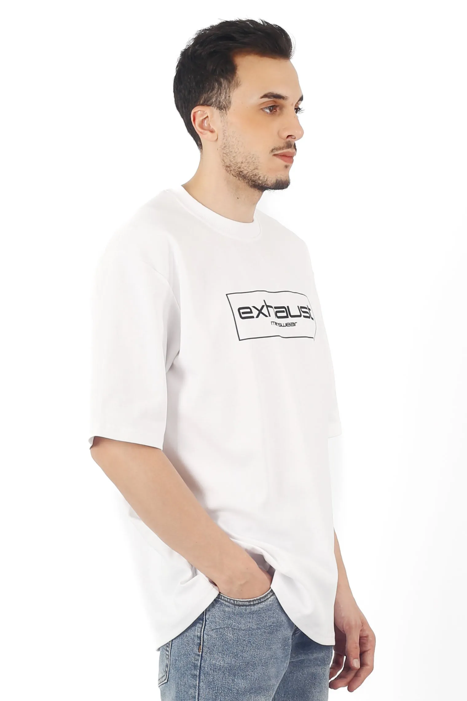 EXHAUST ROUND NECK T SHIRT [OVERSIZE] 1664