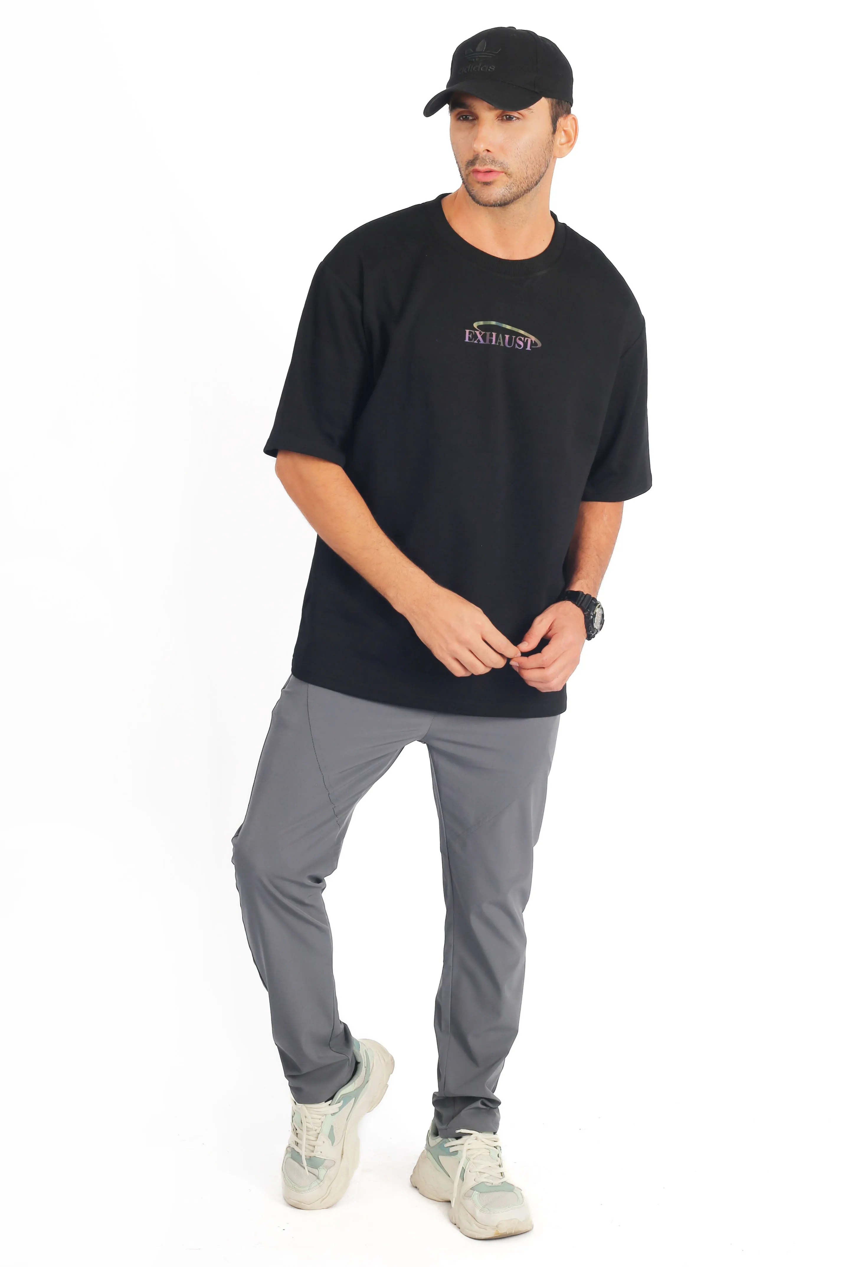 EXHAUST ROUND NECK T SHIRT [OVERSIZE] 1665