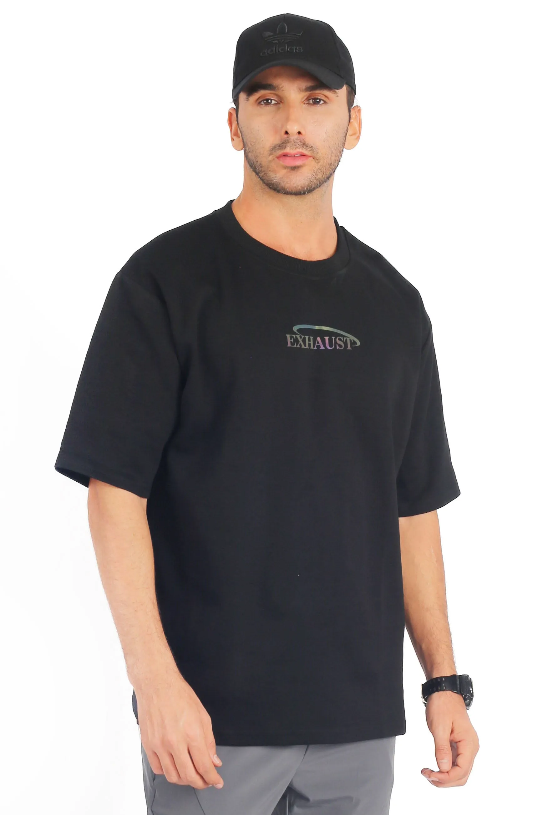 EXHAUST ROUND NECK T SHIRT [OVERSIZE] 1665