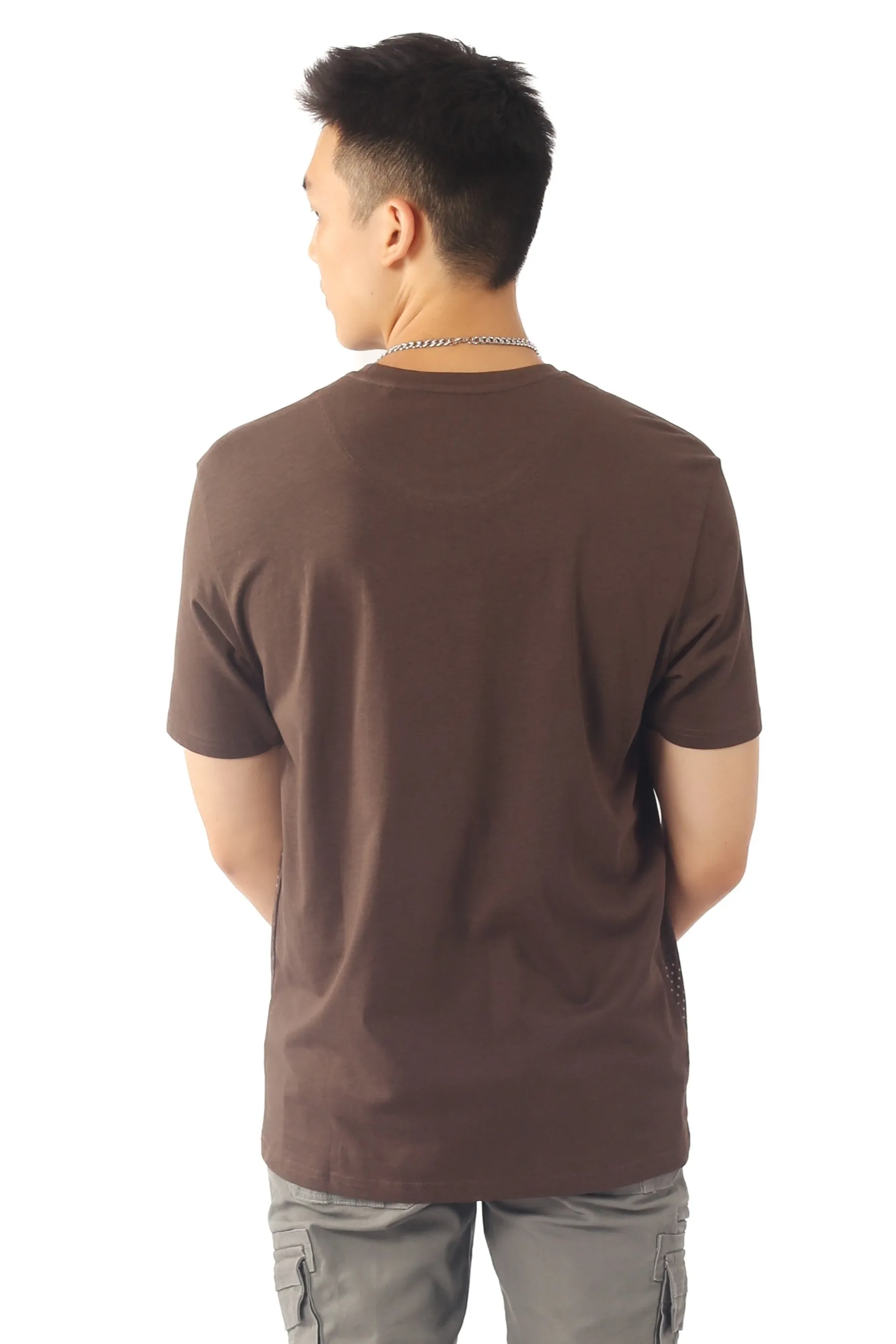 EXHAUST SHORT SLEEVE ROUND NECK T-SHIRT [FREE CUT] 1688